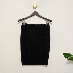 Wolford Floral Filigree Jacquard Black Brown Wool Silk Mini Pencil Skirt